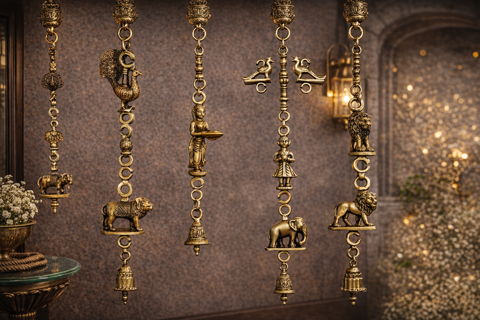 Brass jhula fittings and swing hardware