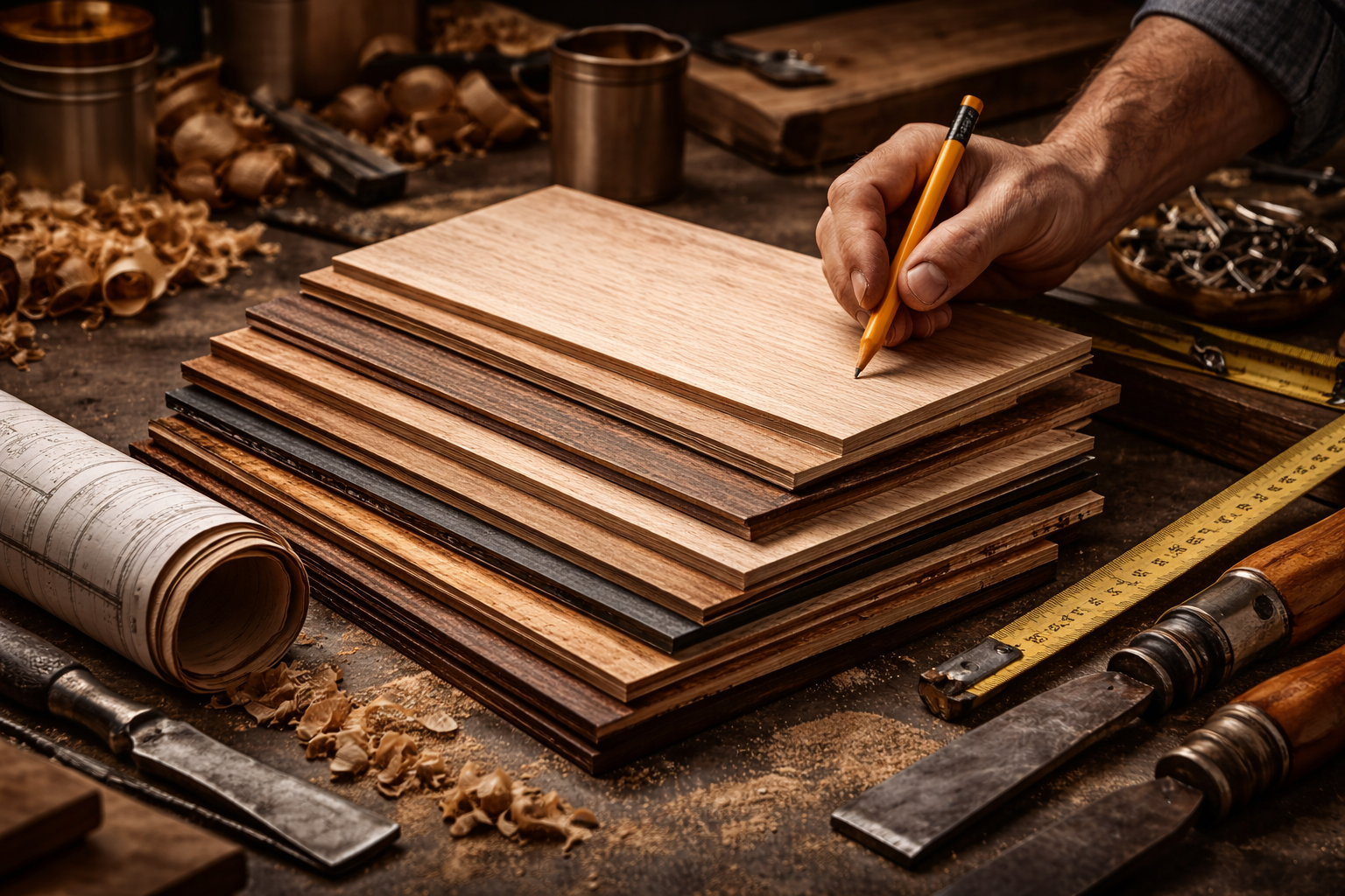 BWR and BWP plywood sheets for interior and kitchen use